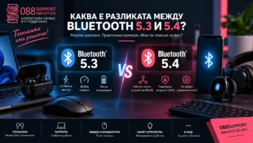 Каква е разликата между Bluetooth 5.3 и Bluetooth 5.4? Практично ръководство от 088Support