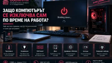 Защо компютърът се изключва сам по време на работа?