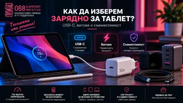 Как да изберем зарядно за таблет: USB-C, ватове, Power Delivery и съвместимост