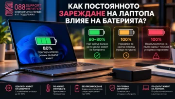 Как постоянното зареждане на лаптопа влияе на батерията?